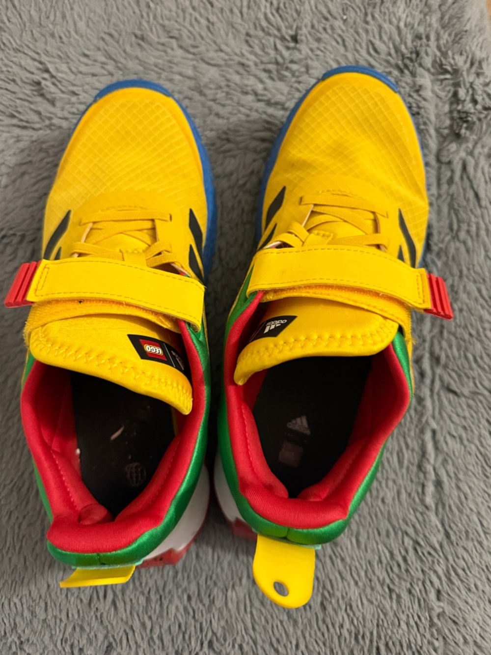 adidas Originals Kids Yellow, Red & Green Athletic Shoes